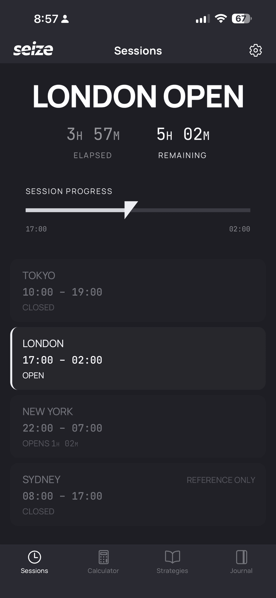 seize app — Know the window you're trading.
